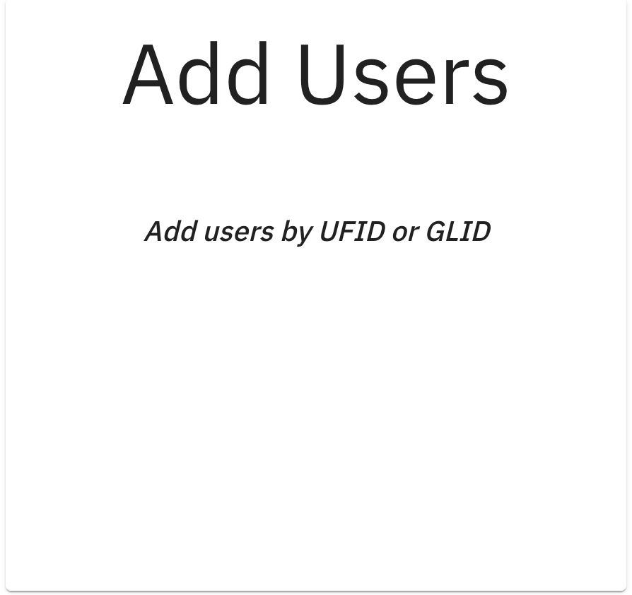 Add Users dialog